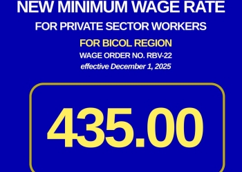 2nd tranche of Bicol wage hike now in effect